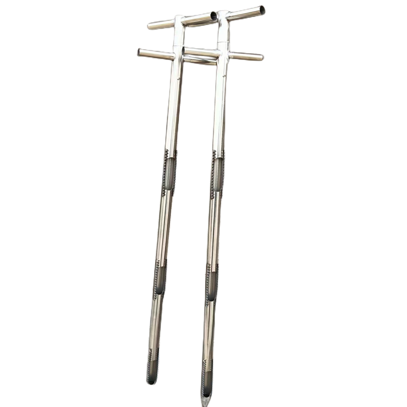 双管不锈钢锯齿状扦样器玉米棒子专用玉米篓子探子双管手动扦样杆